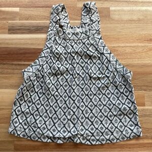 Black and White Patterned Tank Top